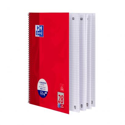 OXFORD Collegeblock A4+ - Lineatur 28 kariert - 80 Blatt