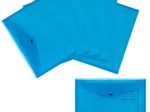 FolderSys Dokumententaschen DIN A4 blau glatt 0,20 mm - 10 Stück