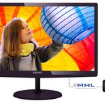 Philips Monitor E-line 227E6LDSD LCD-Display 54,6 cm (21,5") Kirschrot