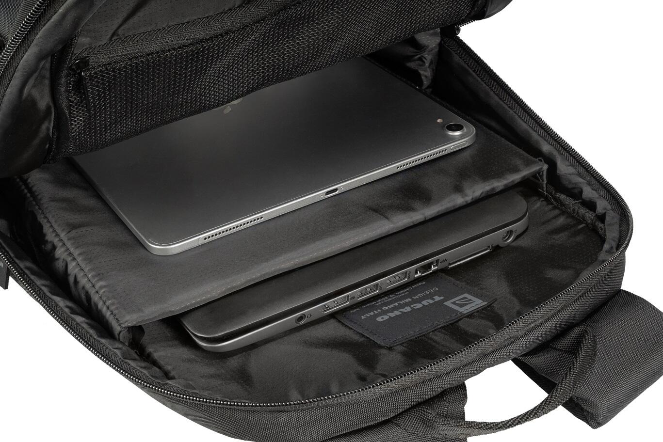 Tucano Forte Rucksack für Notebook 15,6" und Apple MacBook Pro 16" - Schwarz