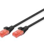 DIGITUS Patch-Kabel RJ-45 (M) zu RJ-45 (M) 2m CCA U/UTP Cat 6 schwarz (DK-1612-020/BL)