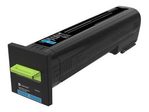 Lexmark Original Toner - cyan (72K20C0) für CS820de/dtfe/dte, CX820de/dtfe, CX825de/dte/dtfe