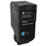 Lexmark Original Toner - cyan (74C2HC0) für CS725de/dte