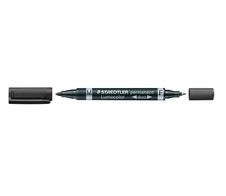 STAEDTLER Lumocolor duo Permanentmarker schwarz 0,6 - 1,5 mm - 10 Stück