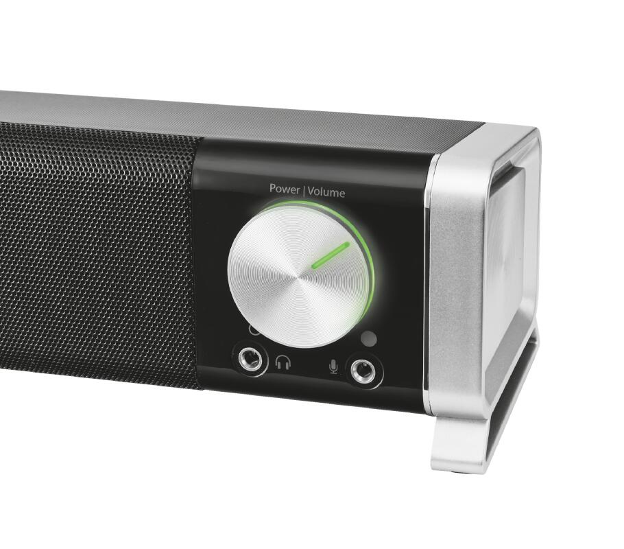 Trust Asto Soundbar-Lautsprecher für PC und TV-Gerät - Schwarz