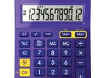 Canon LS-123K Taschenrechner 12 Stellen Solarpanel & Batterie violett