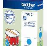 Brother Original LC-22UC Druckerpatrone cyan 1.200 Seiten (LC22UC)