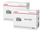 Canon Original Toner 039 Doppelpack schwarz (OP0287C001)
