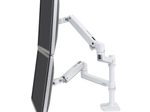 Ergotron LX Dual Monitorarm Tischhalterung für zwei Monitore bis 60,96 cm (24 Zoll) weiß