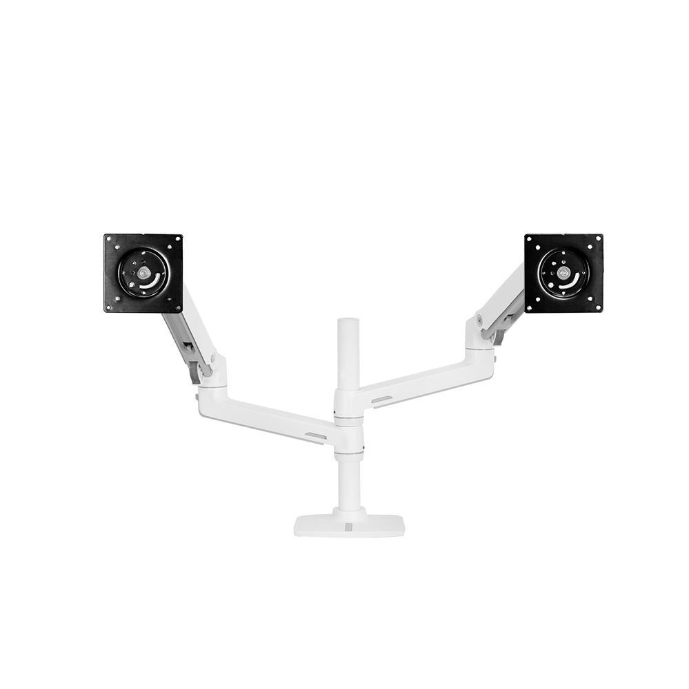 Ergotron LX Dual Monitorarm Tischhalterung für zwei Monitore bis 60,96 cm (24 Zoll) weiß
