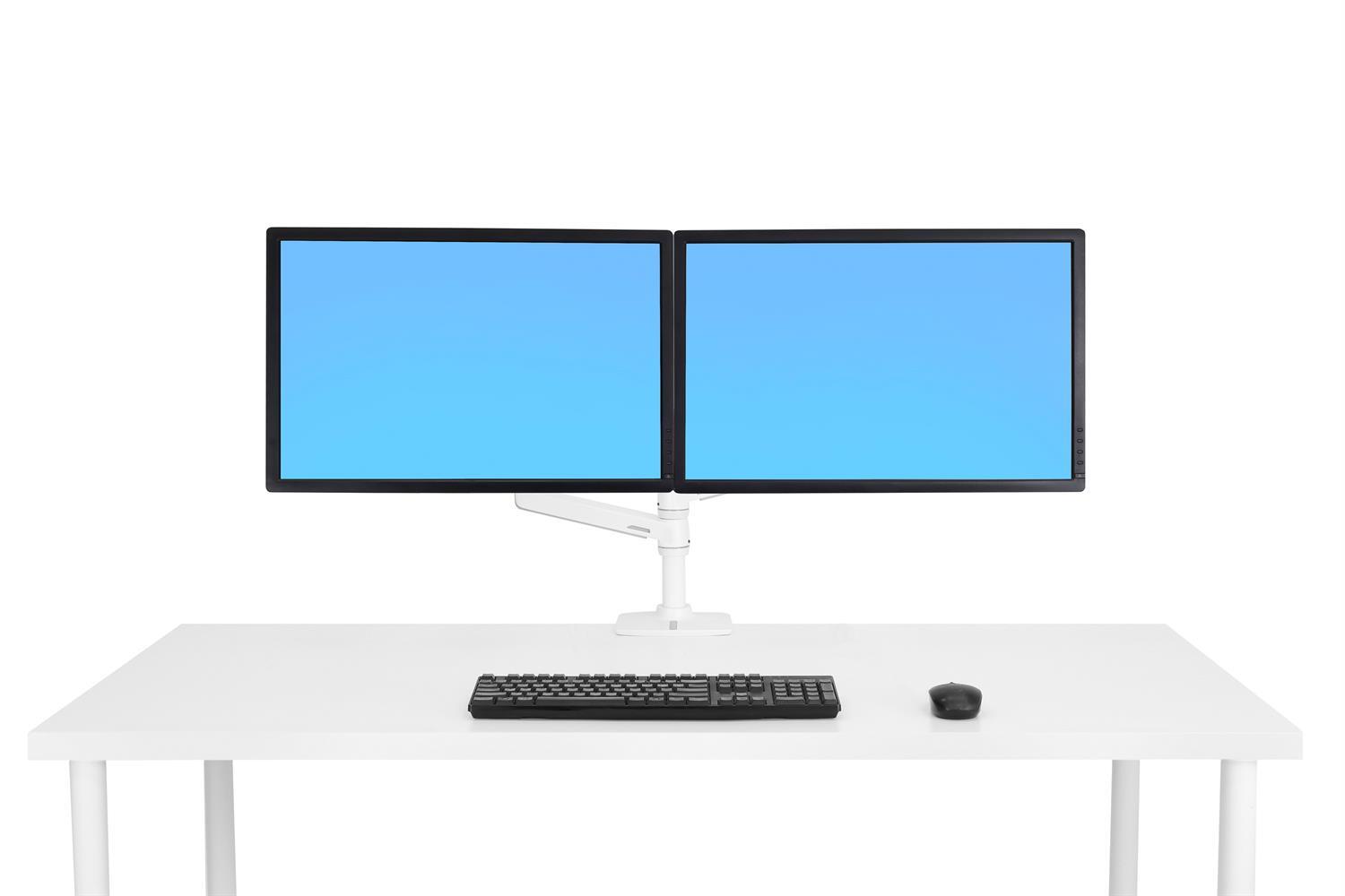 Ergotron LX Dual Monitorarm Tischhalterung für zwei Monitore bis 60,96 cm (24 Zoll) weiß