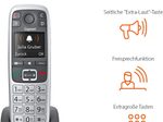 Gigaset E560HX - Schnurloses Erweiterungshandgerät mit Rufnummernanzeige
