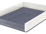 LEITZ Briefablage WOW Duo Colour - perlweiß/grau