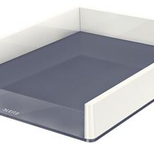 LEITZ Briefablage WOW Duo Colour - perlweiß/grau