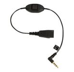 Jabra Quick Disconnect 30cm Headset-Kabel mit Rufannahmetaste