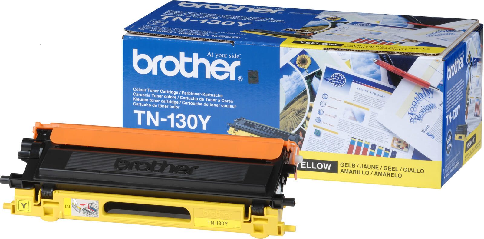 Brother Original TN130Y Toner gelb 1.500 Seiten (TN-130Y)