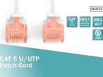 DIGITUS Patch-Kabel RJ-45 (M) zu RJ-45 (M) 0.25m Kupfer U/UTP Cat 6 weiß (DK-1617-0025/WH)