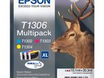Epson Original T1306 Hirsch Druckerpatronen 3er Multipack C/M/Y (C13T13064012)