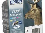 Epson Original T1306 Hirsch Druckerpatronen 3er Multipack C/M/Y (C13T13064012)