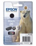 Epson Original 26 Eisbär Druckerpatrone schwarz 220 Seiten 6,2ml (C13T26014012)