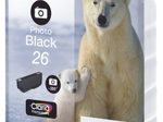Epson Original 26 Eisbär Druckerpatrone fotoschwarz 200 Seiten 4,7ml (C13T26114012)