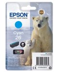 Epson Original 26 Eisbär Druckerpatrone cyan 300 Seiten 4,5ml (C13T26124012)