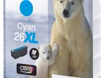 Epson Original 26XL Eisbär Druckerpatrone cyan 700 Seiten 9,7ml (C13T26324012)