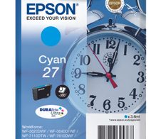Epson Original 27 Wecker Druckerpatrone - cyan (C13T27024012)