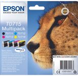 Epson Original T0715 Gepard Druckerpatronen - 4er Multipack (C13T07154012)