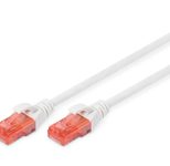 DIGITUS Patch-Kabel RJ-45 (M) zu RJ-45 (M) 0.5m Kupfer U/UTP Cat 6 weiß (DK-1617-005/WH)