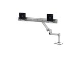 Ergotron LX Dual Monitorarm für zwei Monitore bis 63,5 cm 25 Zoll nebeneinander Tischhalterung weiß