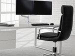 Ergotron LX Dual Monitorarm für zwei Monitore bis 63,5 cm 25 Zoll nebeneinander Tischhalterung weiß