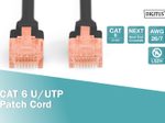 DIGITUS Patch-Kabel RJ-45 (M) zu RJ-45 (M) 10m Kupfer U/UTP Cat 6 schwarz (DK-1617-100/BL)