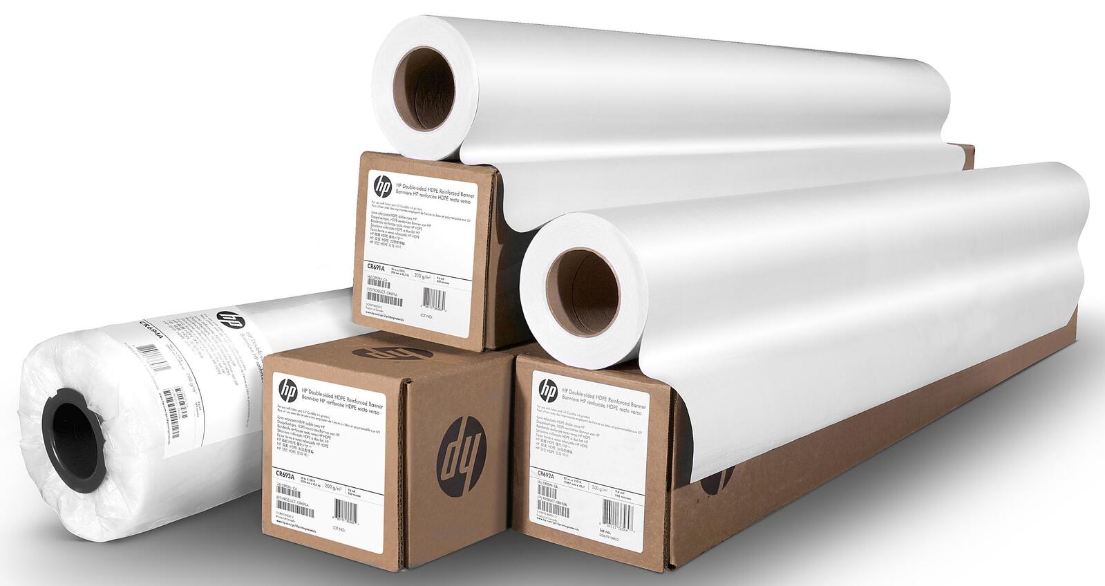 HP Original Plotterpapier - 3er Set - Hevyweight Coated + Coated Paper + Bondpapier - A1 Format