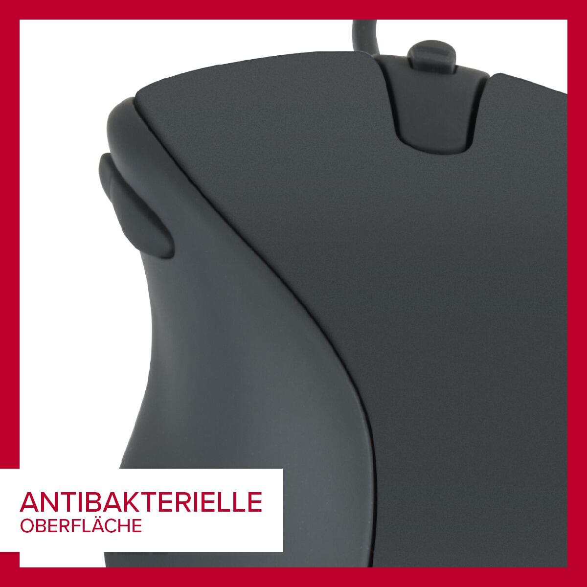 Speedlink AXON Silent & Antibacterial Maus - USB, schwarz