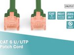 DIGITUS Patch-Kabel RJ-45 (M) zu RJ-45 (M) 10m Kupfer U/UTP Cat 6 grün (DK-1617-100/G)