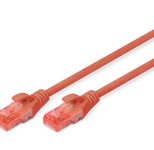 DIGITUS Patch-Kabel RJ-45 (M) zu RJ-45 (M) 10m Kupfer U/UTP Cat 6 rot (DK-1617-100/R)