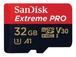 SanDisk Extreme® PRO microSDHC Speicherkarte 32GB mit SD-Adapter