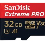 SanDisk Extreme® PRO microSDHC Speicherkarte 32GB mit SD-Adapter