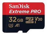 SanDisk Extreme® PRO microSDHC Speicherkarte 32GB mit SD-Adapter