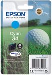 Epson Original 34 Golfball Druckerpatrone cyan 300 Seiten 4,2ml (C13T34624010)