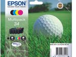 Epson Original 34 Golfball Druckerpatronen 4er Multipack BK/C/M/Y (C13T34664010)