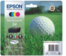 Epson Original 34 Golfball Druckerpatronen 4er Multipack BK/C/M/Y (C13T34664010)
