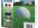 Epson Original 34 Golfball Druckerpatronen 4er Multipack BK/C/M/Y (C13T34664010)