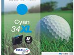 Epson Original 34XL Golfball Druckerpatrone cyan 950 Seiten 10,8ml (C13T34724010)