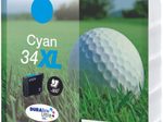 Epson Original 34XL Golfball Druckerpatrone cyan 950 Seiten 10,8ml (C13T34724010)