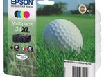 Epson Original 34XL Golfball Druckerpatrone 4er Multipack schwarz cyan magenta gelb (C13T34764010)