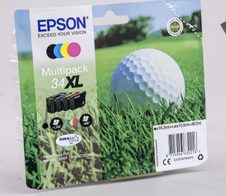 Epson Original 34XL Golfball Druckerpatrone 4er Multipack schwarz cyan magenta gelb (C13T34764010)