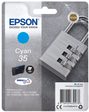 Epson Original 35 Schloss Druckerpatrone cyan 650 Seiten 9,1ml (C13T35824010)