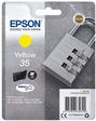 Epson Original 35 Schloss Druckerpatrone gelb 650 Seiten 9,1ml (C13T35844010)